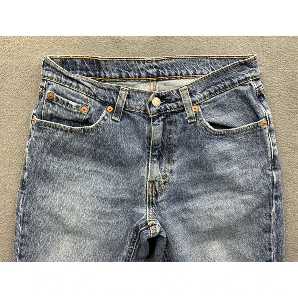Levi's 541 Denim Jeans Men's Athletic Taper Blue Distressed Broken In Size 30X30